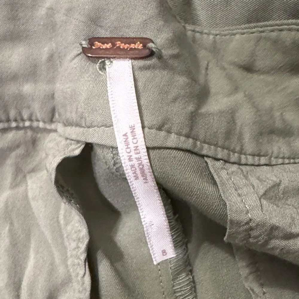 Free People Sage Green Trousers